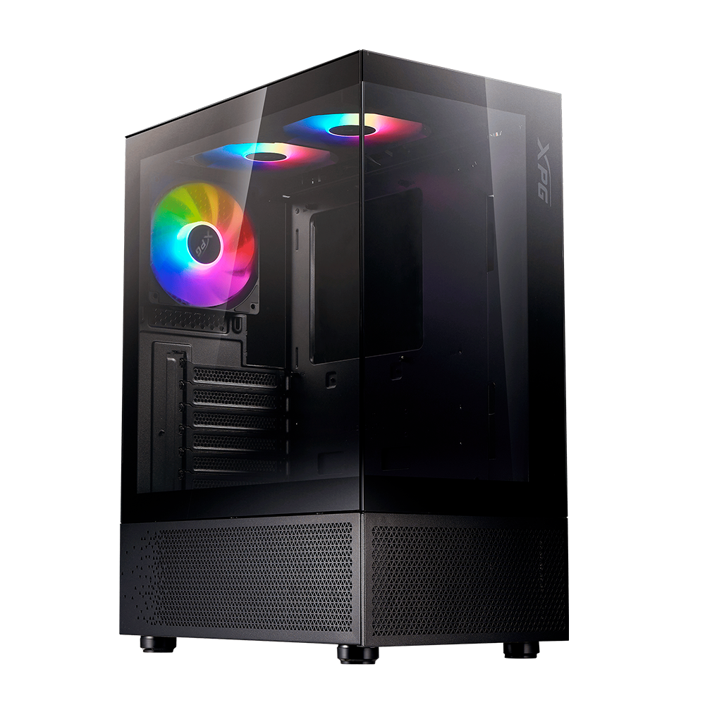 Gabinete XPG Invaderx Mini, ATX/Micro-ATX, Incluye 5 Ventiladores, Negro