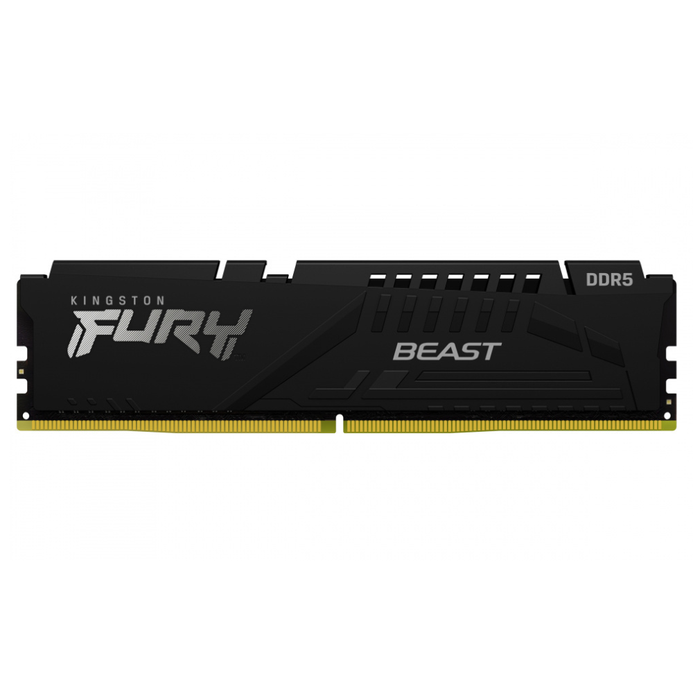 Memoria RAM Kingston Fury Beast XMP, 128GB (4X32GB), DDR5, 6000MT/s, Negro.