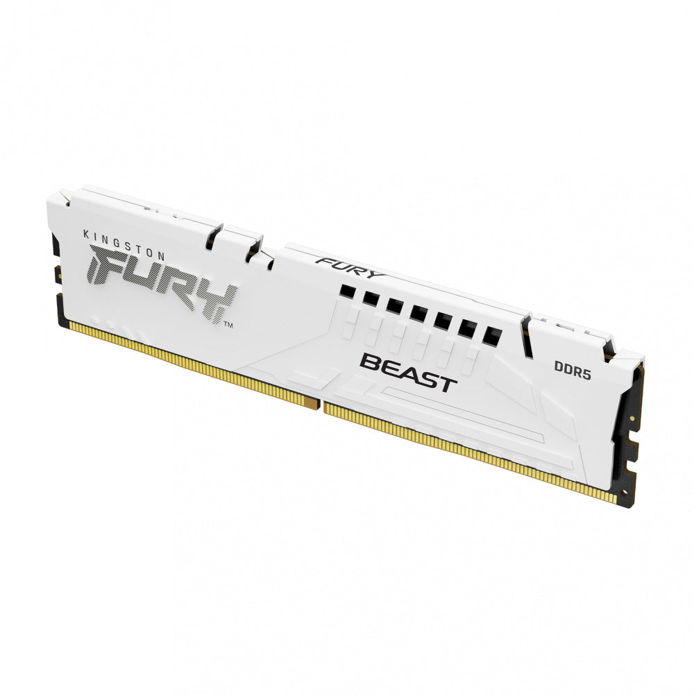 Memoria RAM Kingston Fury Beast Blanco XMP, 32gb DDR5, 5200MT/s.