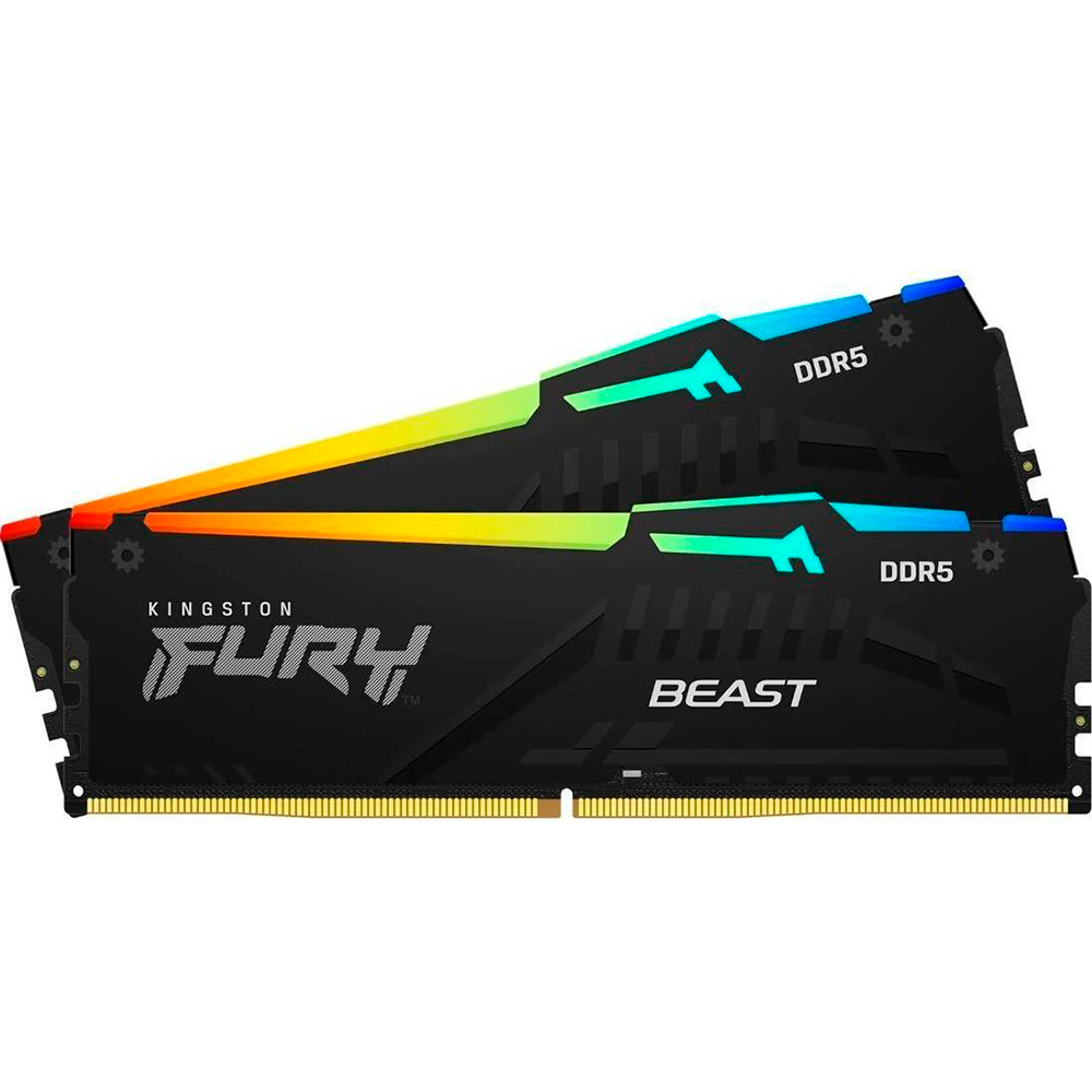 Kit de Memoria DIMM DDR5 Kingston Fury Beast RGB 16GB 2x8 GB