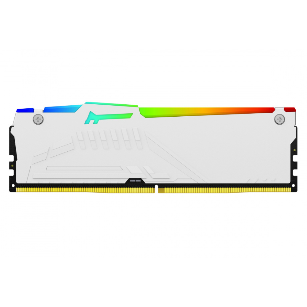 Memoria RAM Kingston Fury Beast RGB XMP, 32Gb, DDR5, 6000MT/s, Blanca.