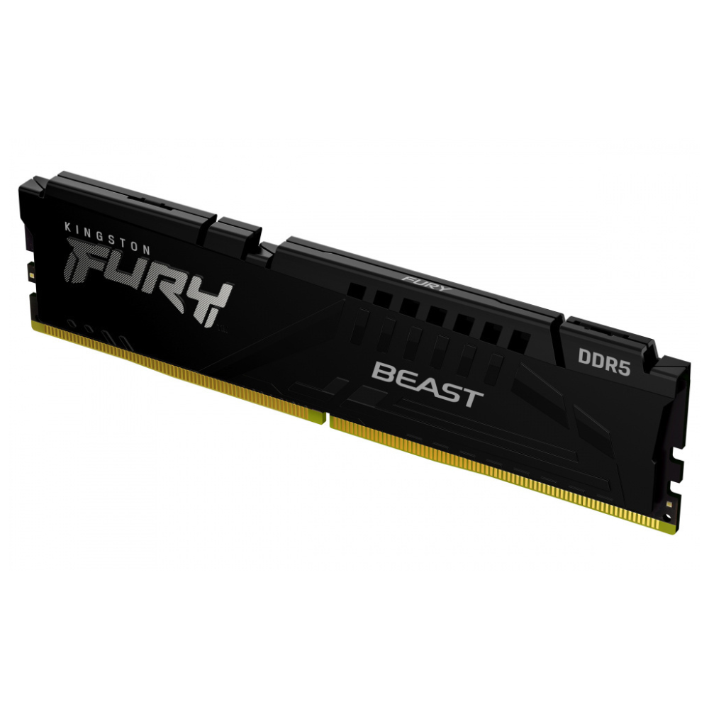 Memoria RAM Kingston FURY Beast 16GB, DDR5, 6400MHz, CL32, Negro