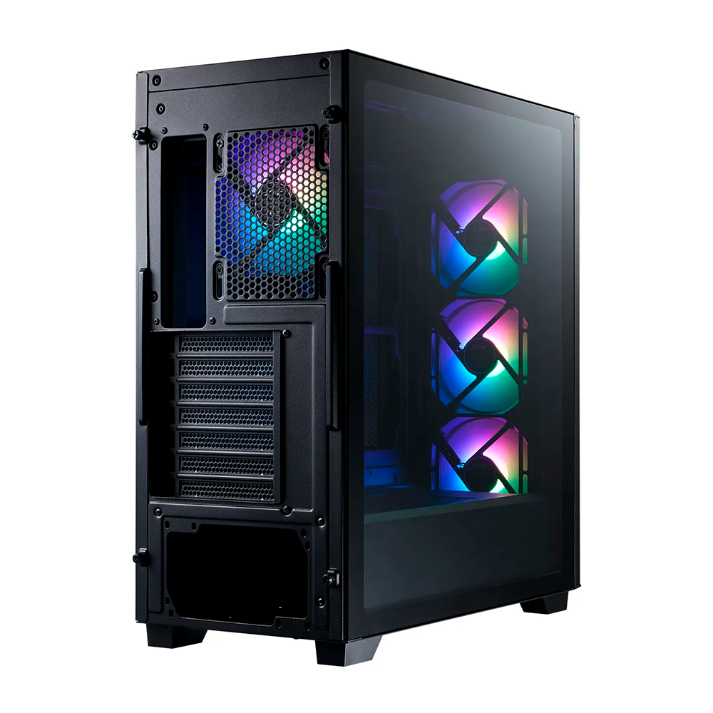 Gabinete XPG LANDER 500, ATX/Micro-ATX/Mini-ITX, Incluye 4 Ventiladores, Negro