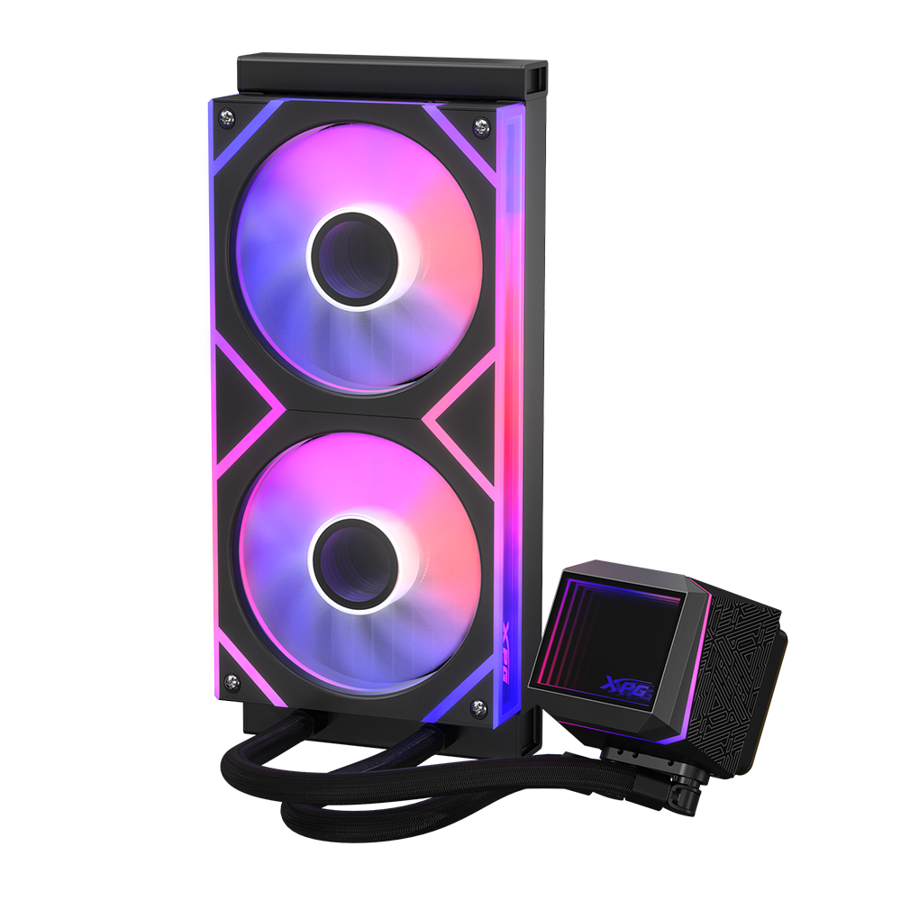 Enfriamiento Liquido Adata XPG Levante II PMW, 2x 120mm, hasta 2000RPM, Negro