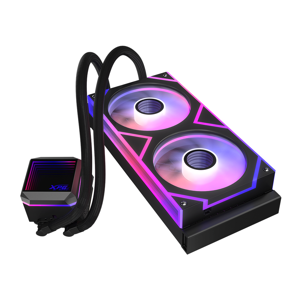 Enfriamiento Liquido Adata XPG Levante II PMW, 2x 120mm, hasta 2000RPM, Negro
