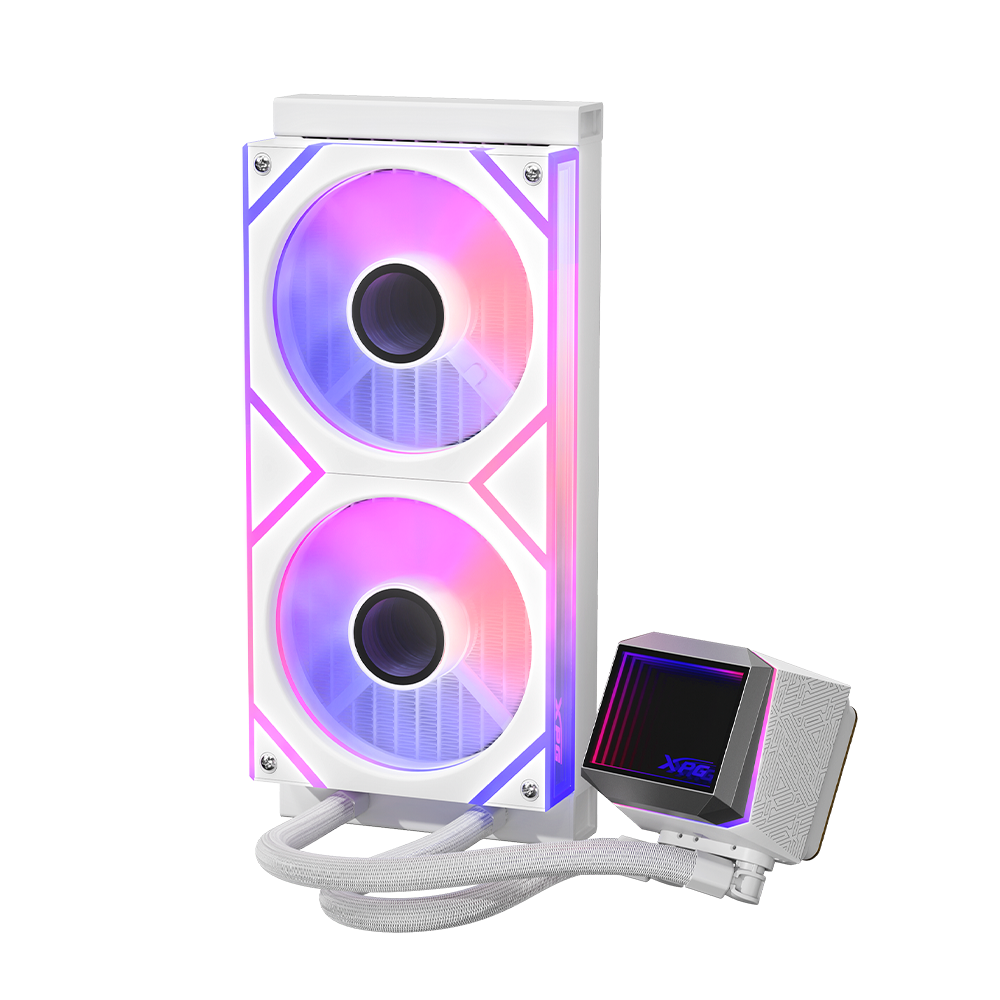 Enfriamiento Liquido XPG Levante II PMW, 2x 120mm, hasta 2000RPM, Blanco.