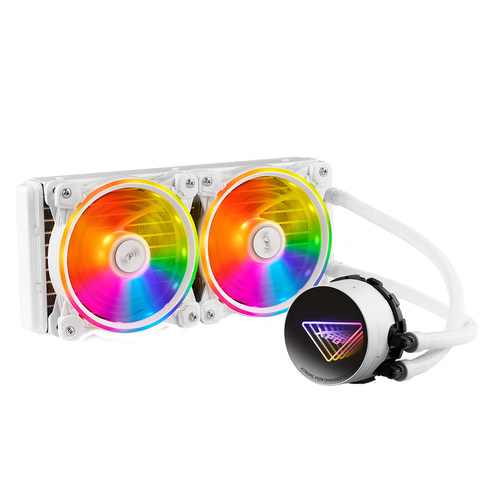 Enfriamiento Liquido XPG LevanteX240, 2x120mm, RGB, hasta 2000Rpm.