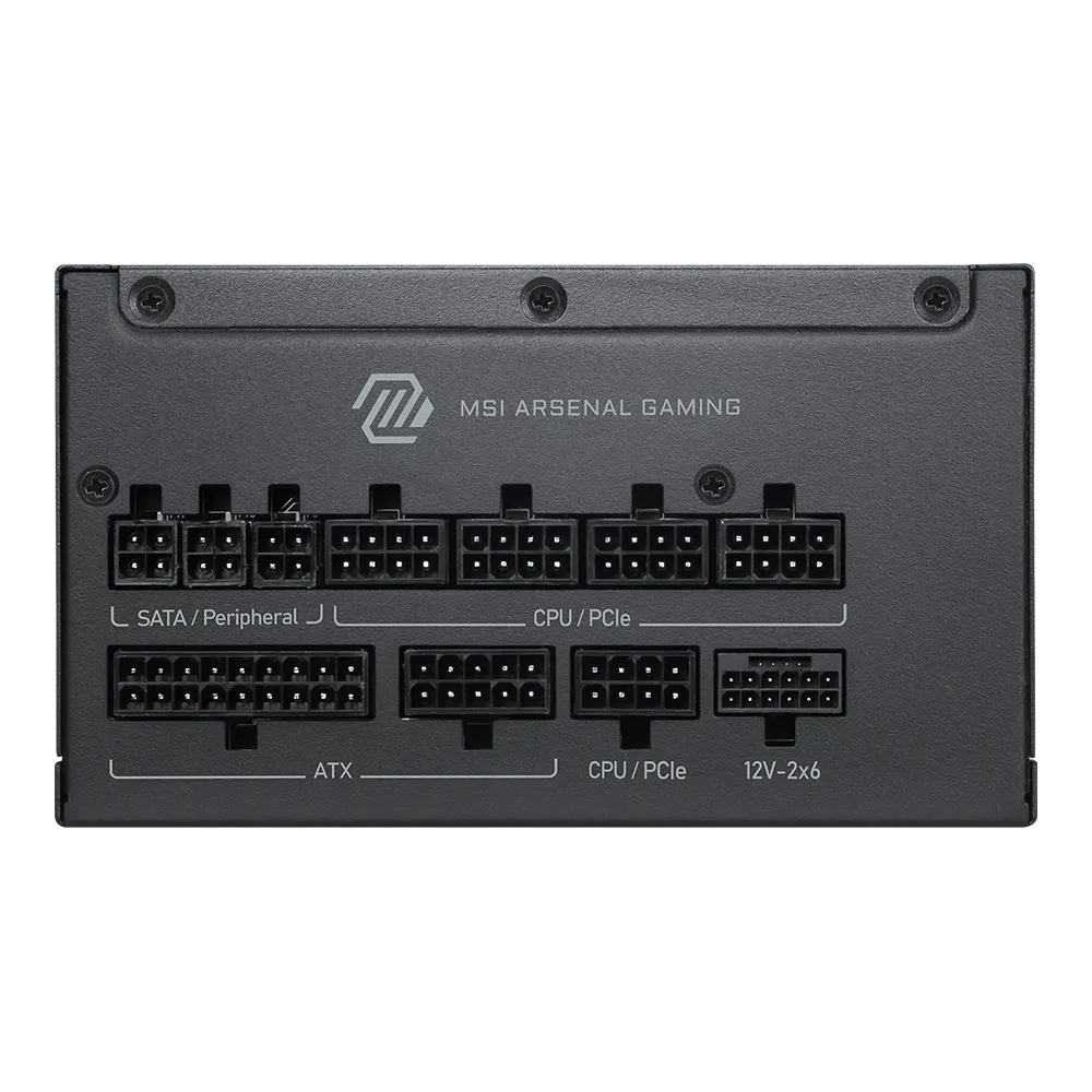 Fuente De Poder MSI Full Modular, 80Plus Platino, 1200W.