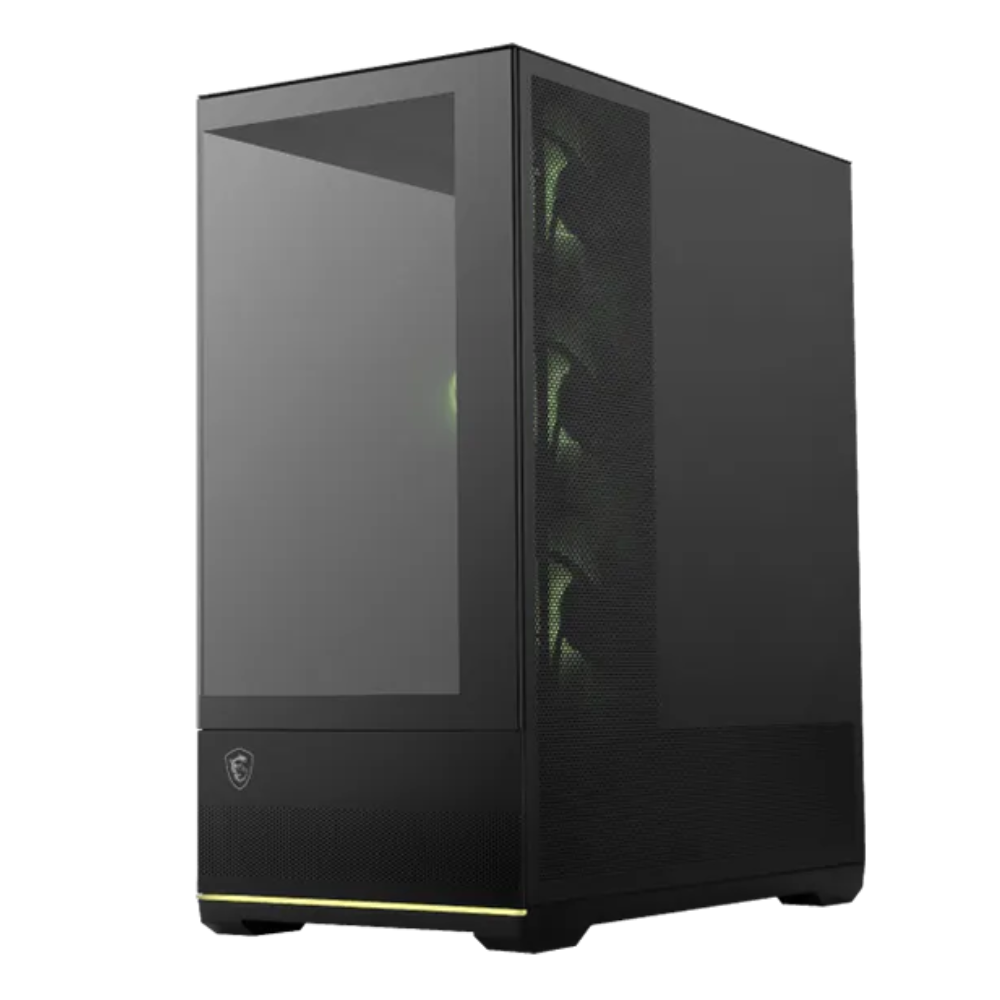 Gabinete MSI Mag Pano 110R Pz, Media Torre Atx/microatx, RGB, Incluye 4 ventiladores.