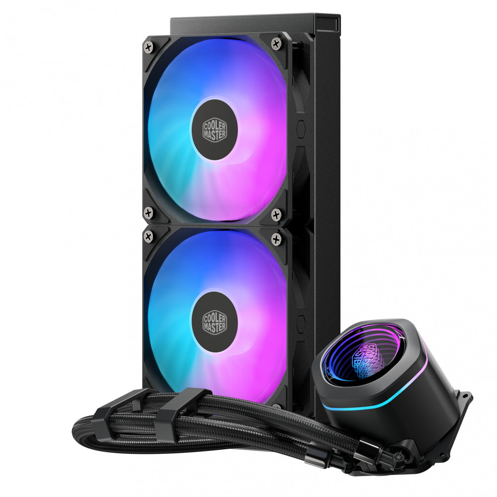 Enfriamiento Liquido Cooler Master Core Nex, 2x 120mm, hasta 1750RPM, Negro