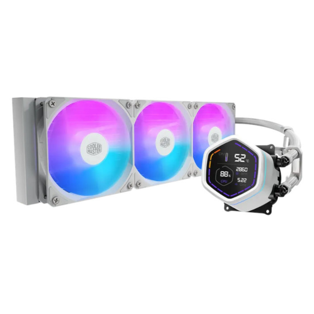 Enfriamiento Liquido Cooler Master Ml Core Nex Digital, 360mm, Blanco