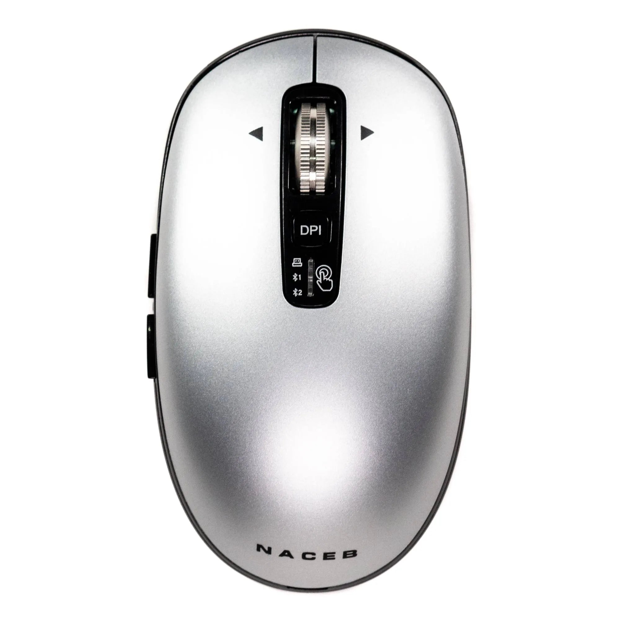 Mouse Inalambrico Naceb (NA-0131G) Slim Gris | USB | Bluetooth