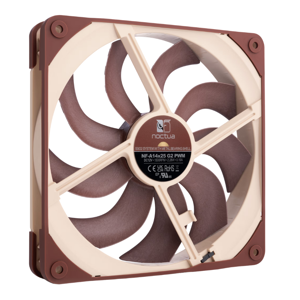 Ventilador Noctua A14X25 G2 PWM | 140x140x25 mm (square)| 4pin