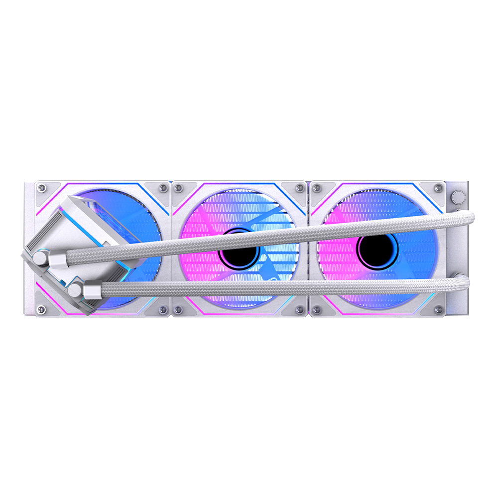 Enfriamiento Líquido Naceb, 3x 120mm, hasta 1800RPM, Blanco.