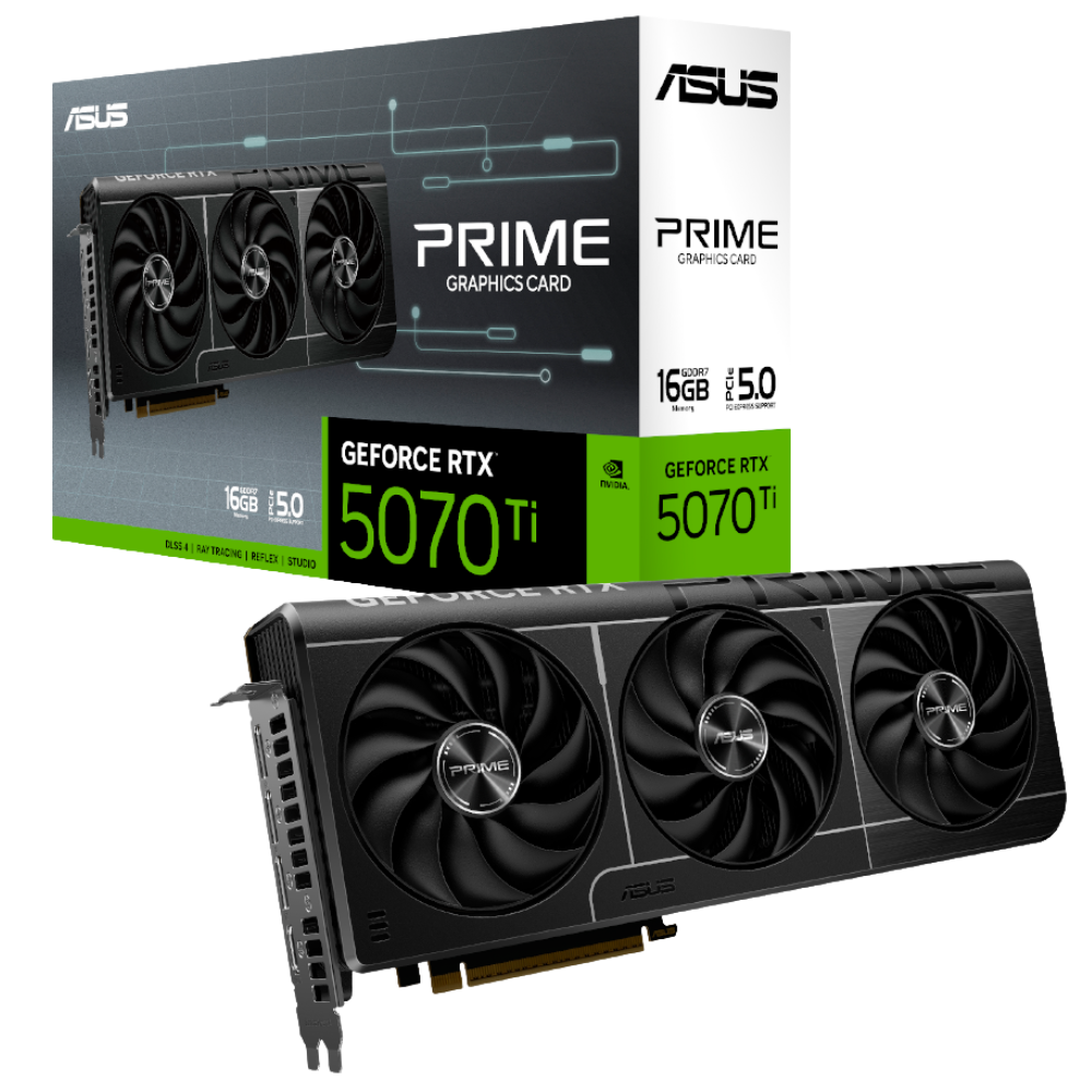 Tarjeta de Video Asus Prime RTX5070Ti | 16G GDDR7 |1 HDMI 3 Display Port Prime