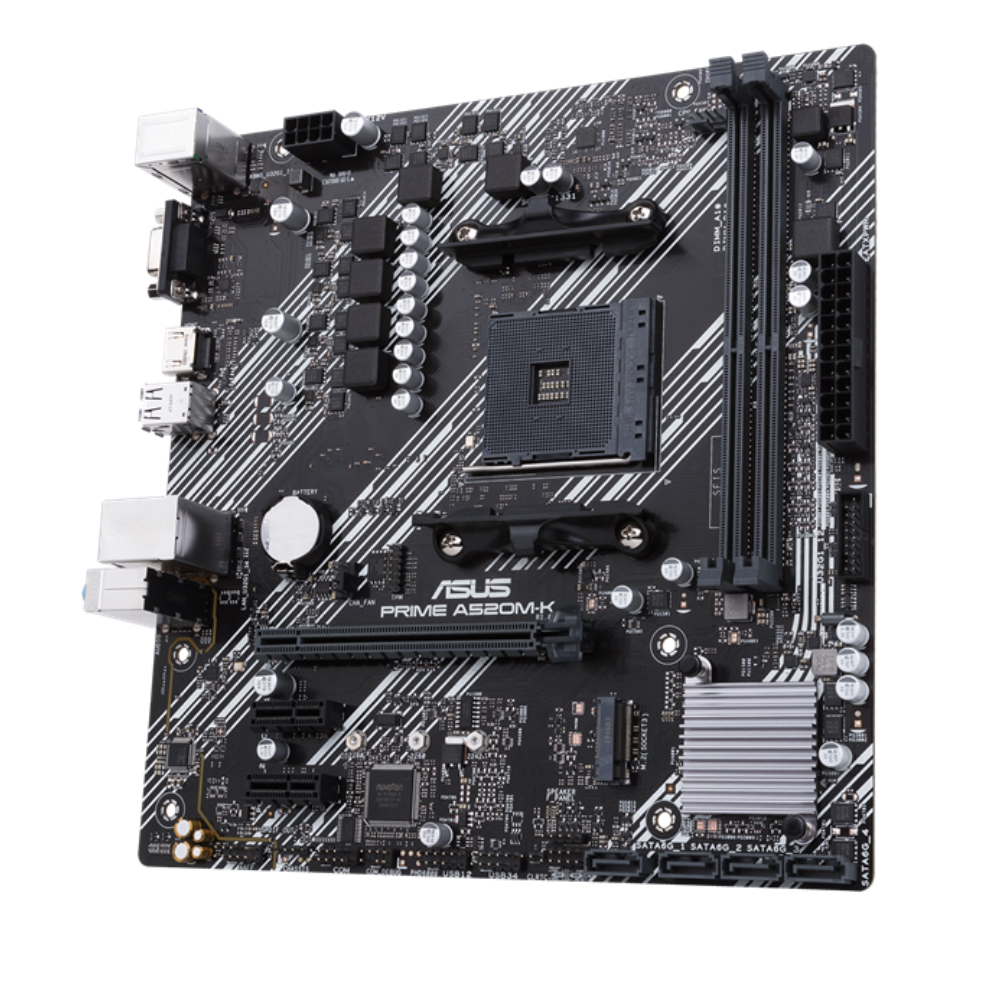 Tarjeta Madre ASUS Prime A520M-K/CSM Socket AM4 | DDR4, PCIe 3.0 | Micro ATX