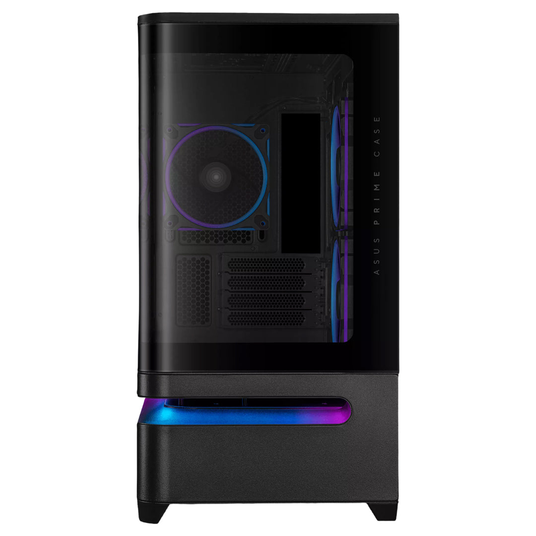 Gabinete Asus Prime Ap202 Tg Arg Black, Media Torre, Vidrio Templado Curvo, Negro