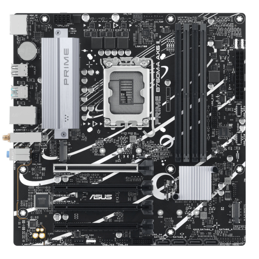 Tarjeta Madre Asus Prime B760M-A Ax6 II | Socket 1700 | 4*DDR5 | Hdmi, Pci-E 4.0 | Wifi6, Matx