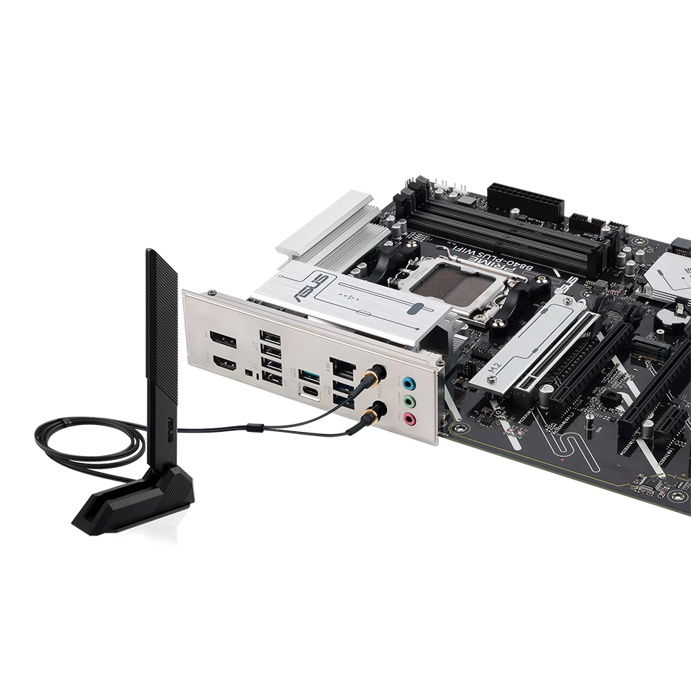 Tarjeta Madre Asus Prime B840-Plus Wifi, Socket Am5, DDR5, ATX.