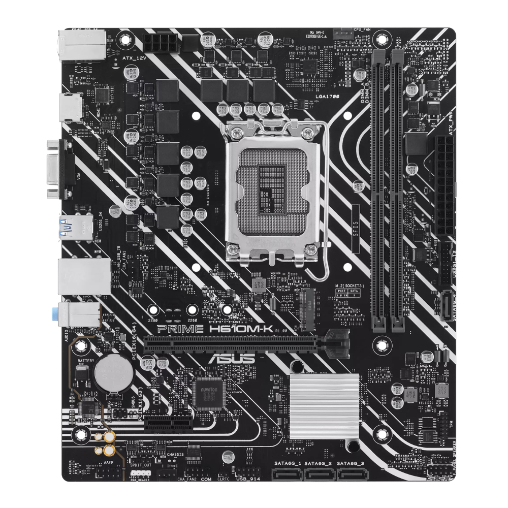 Tarjeta Madre ASUS PRIME H610M-K, Socket 1700, 2x DDR5, HDMI