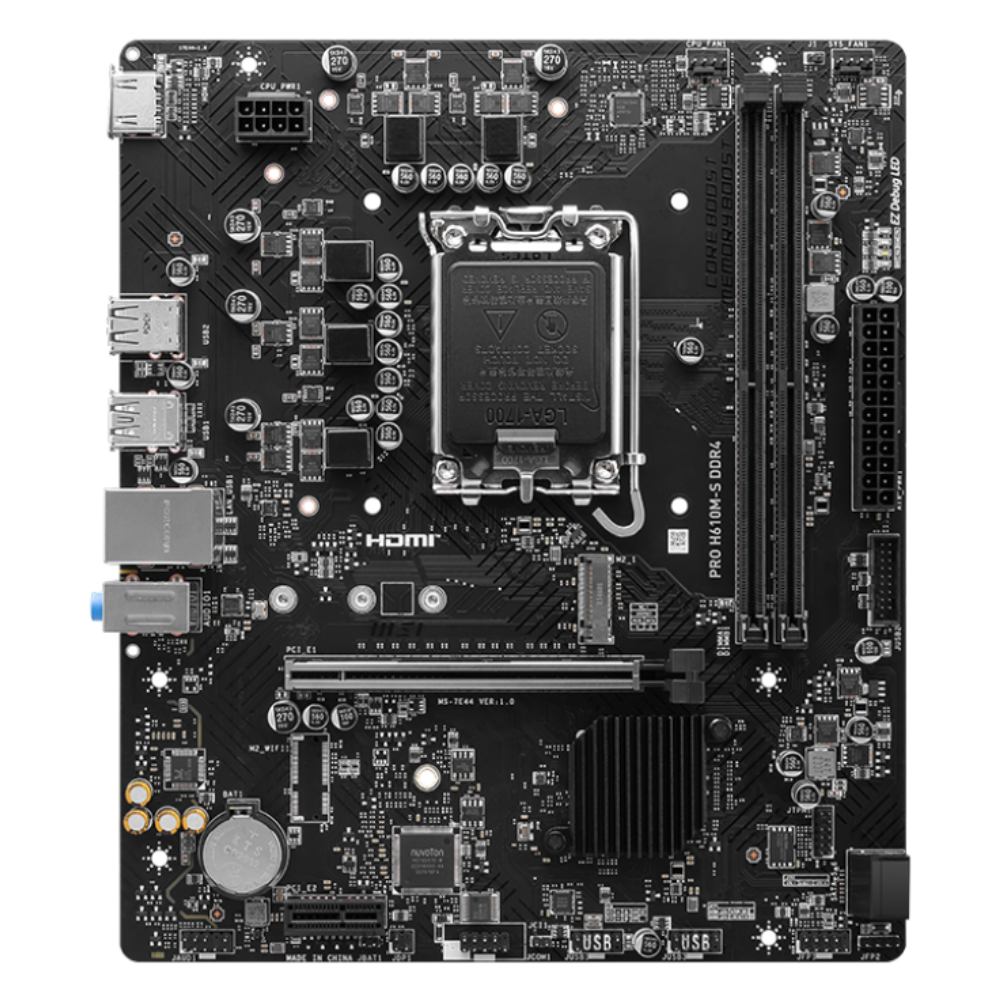 Tarjeta Madre MSI PRO H610M S DDR4, S1700 Intel H610, HDMI 64GB