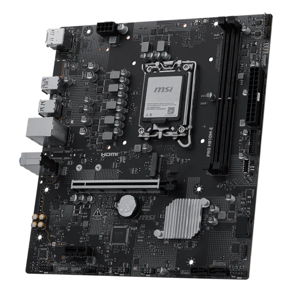 Motherboard MSI Pro H810M-E, Socket 1851, Micro ATX.