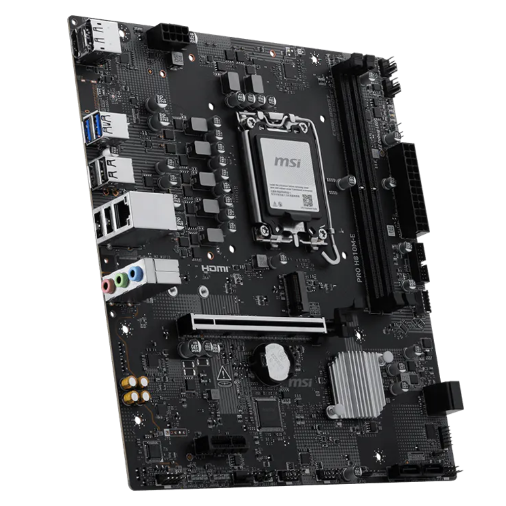 Motherboard MSI Pro H810M-E, Socket 1851, Micro ATX.