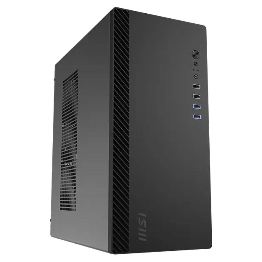 Gabinete MSI PRO SHIELD M100P, Micro ATX, Incluye 1 ventilador
