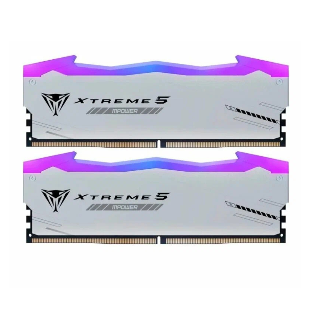 Kit Memoria RAM Patriot Viper Xtreme 5 RGB DDR5, 6400MHz, 32GB(2X16GB), CL32, Plata