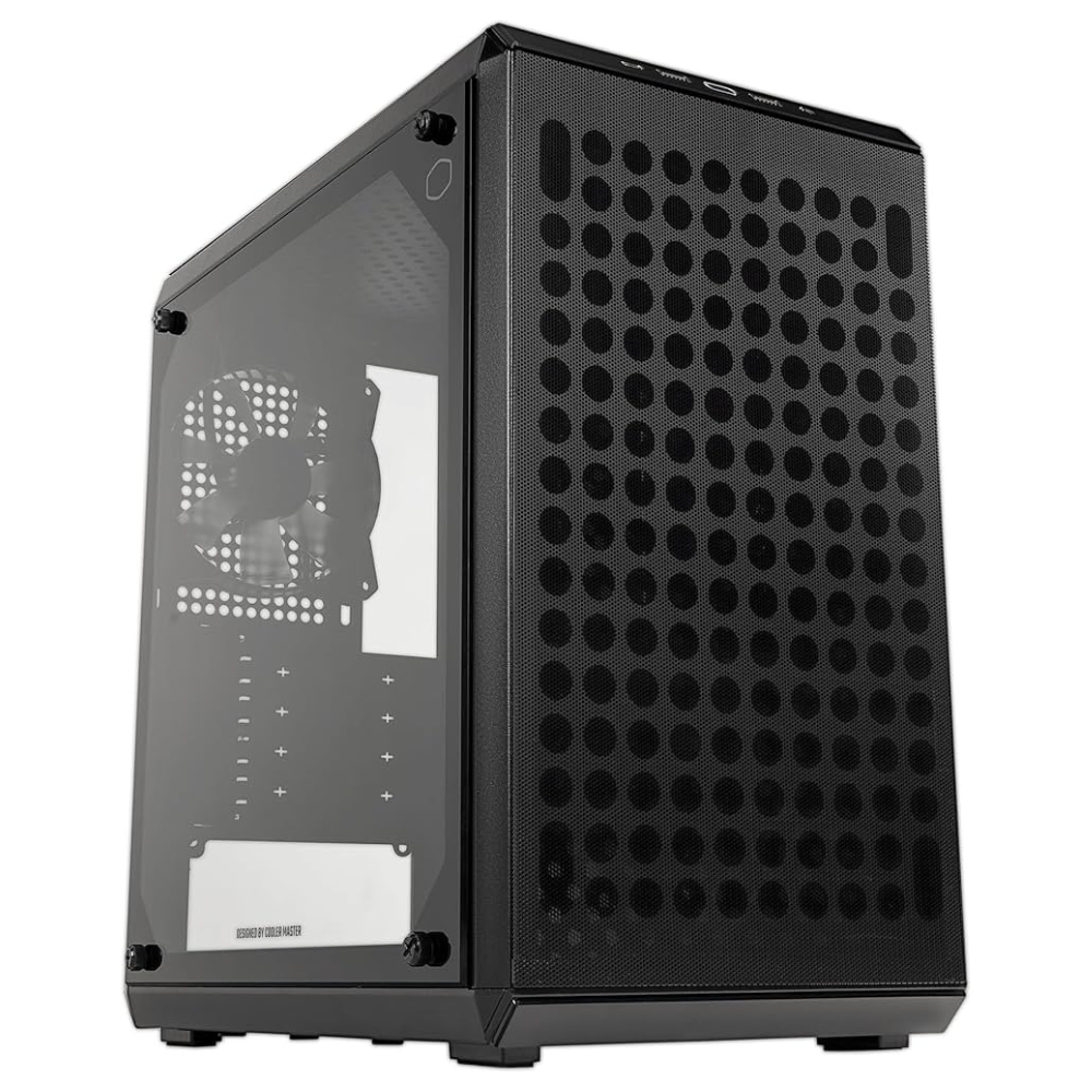 Gabinete Cooler MasterBox Q300L V2 | Cristal Templado, Micro-ATX, Negro
