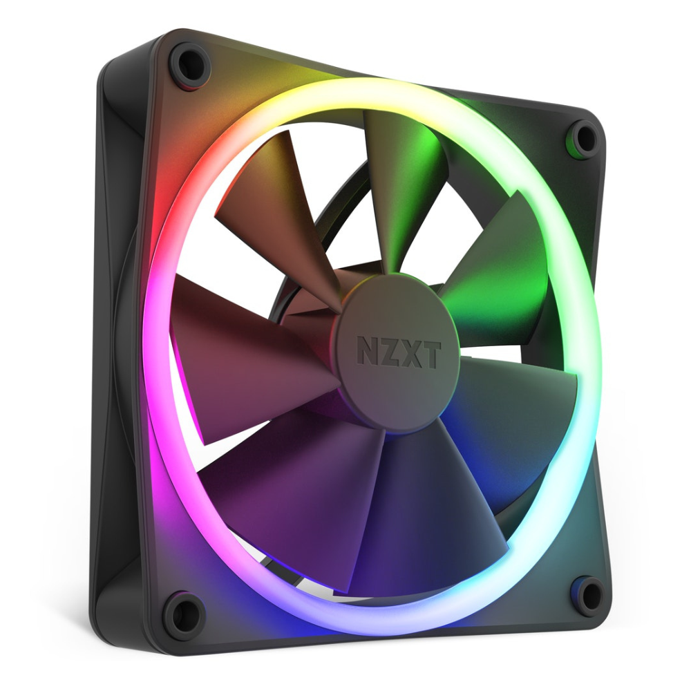 Ventilador NZXT F120 RGB, 120Mm, 1800RPM, Negro.