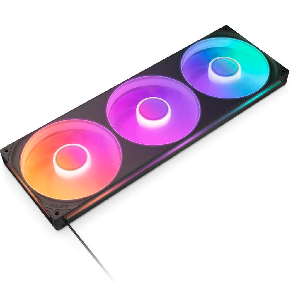 Kit de 3 Ventiladores NZXT F420 Unibody RGB 420mm Black