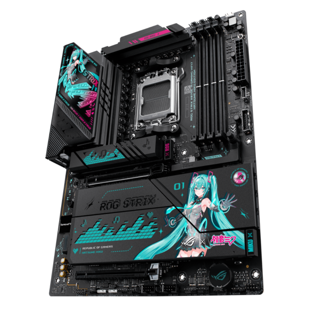 Tarjeta Madre ASUS ROG STRIX X870E-H Gaming Hatsune Miku Edition | WIFI7, DDR5, ATX