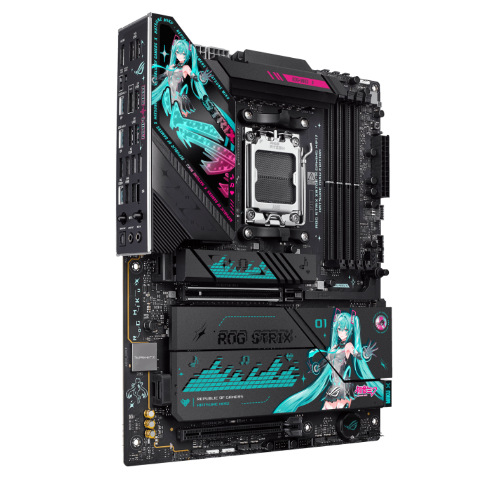 Tarjeta Madre ASUS ROG STRIX X870E-H Gaming Hatsune Miku Edition | WIFI7, DDR5, ATX