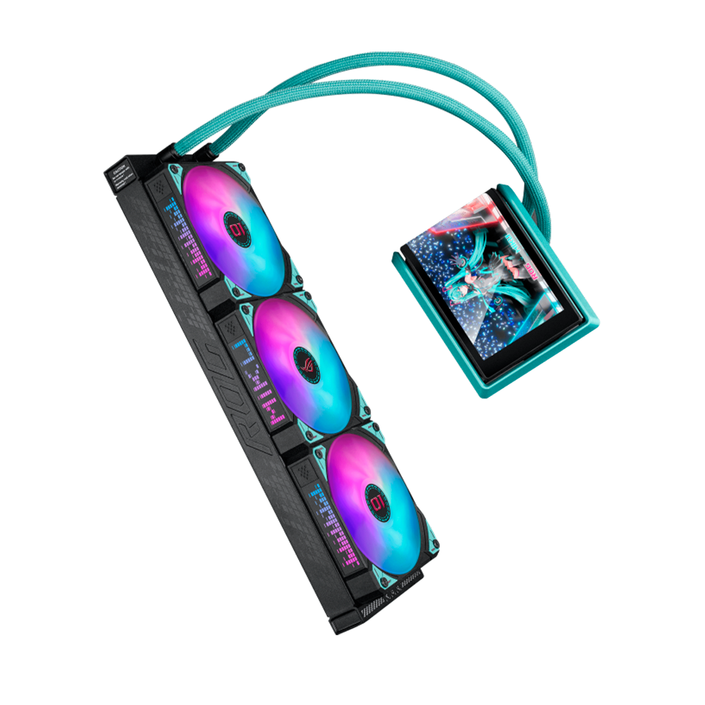 Enfriamiento Líquido ASUS ROG RYUO IV 360 Hatsune Miku Edition | ARGB | Pantalla AMOLED