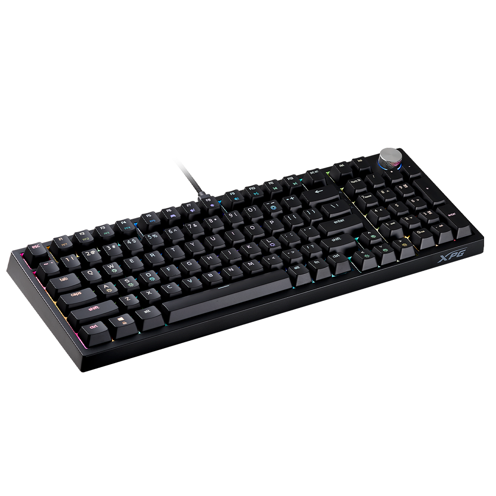 Teclado XPG Sorcerer, Mecánico Alambrico, Negro