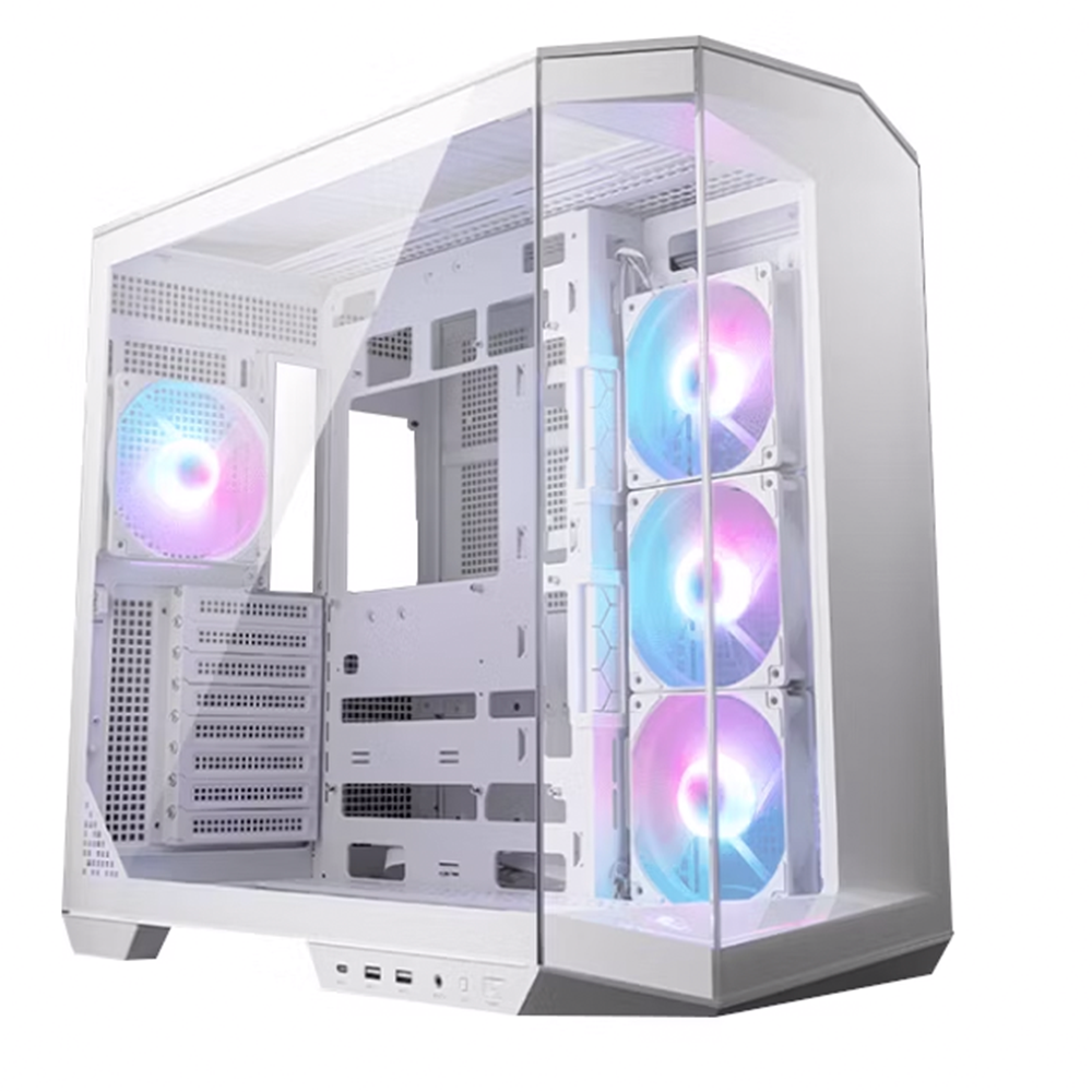 Gabinete MSI MAG PANO 100R PZ ARGB- ATX- Incluye 4 Ventiladores- Blanco