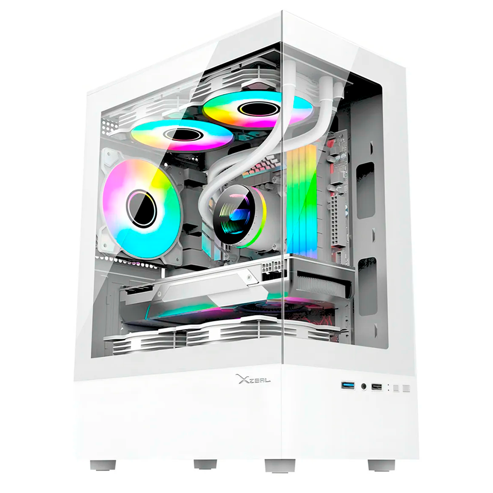 Gabinete XZEAL X-Zynergy- Micro ATX- Blanco