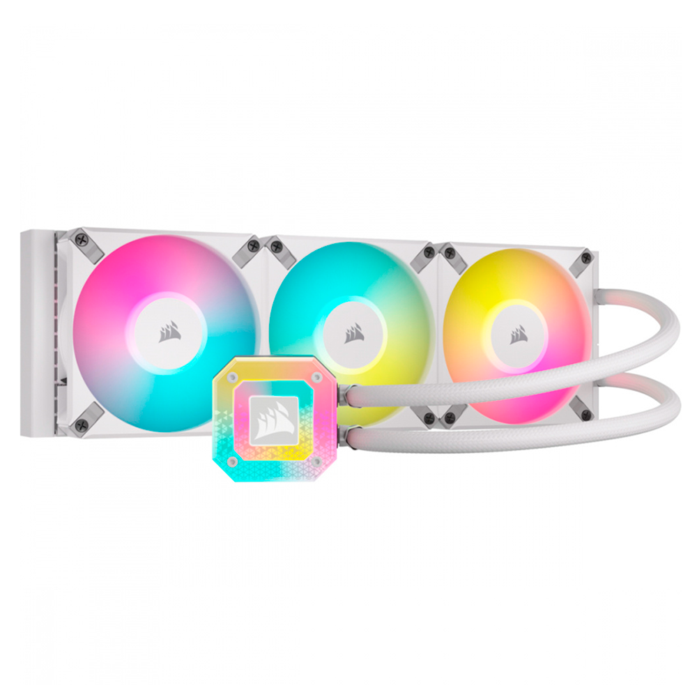 Enfriamiento Liquido Corsair iCUE H150i Elite Capellix XT 360mm - Blanco
