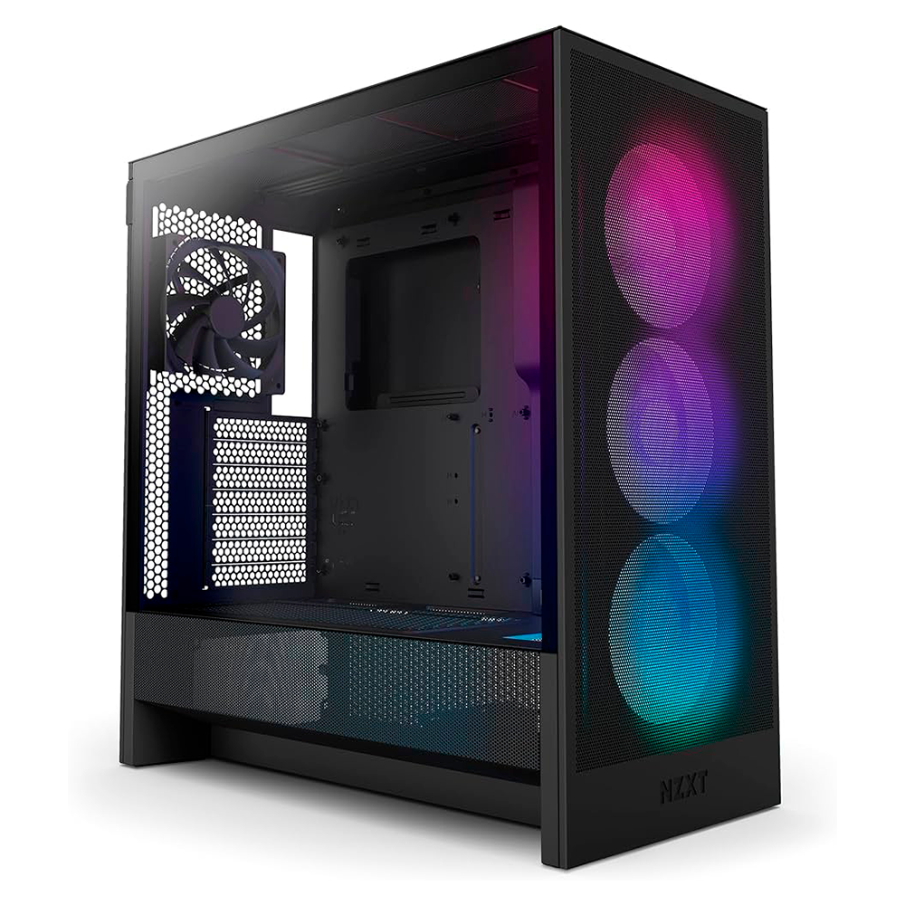 Gabinete NZXT H5 Flow RGB- ATX- Negro
