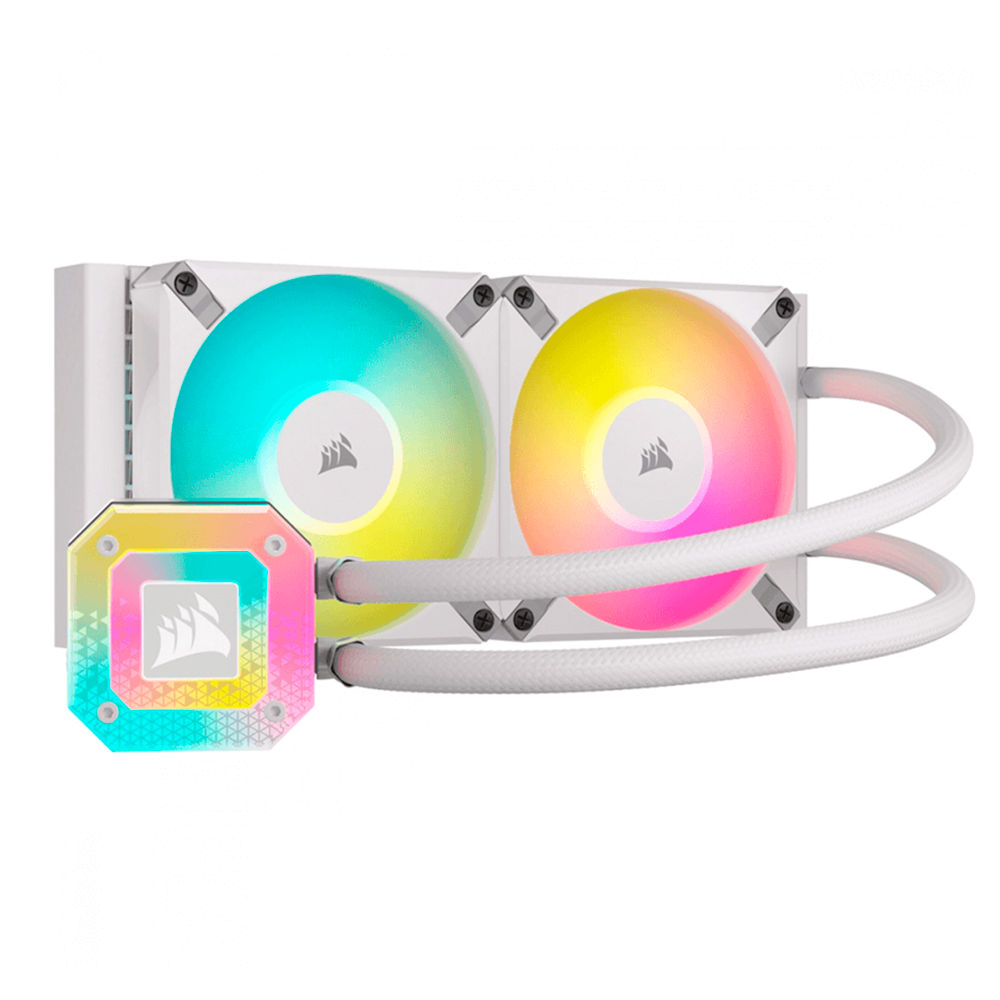 Enfriamiento Liquido Corsair iCUE H100i ELITE para CPU 240mm - Blanco