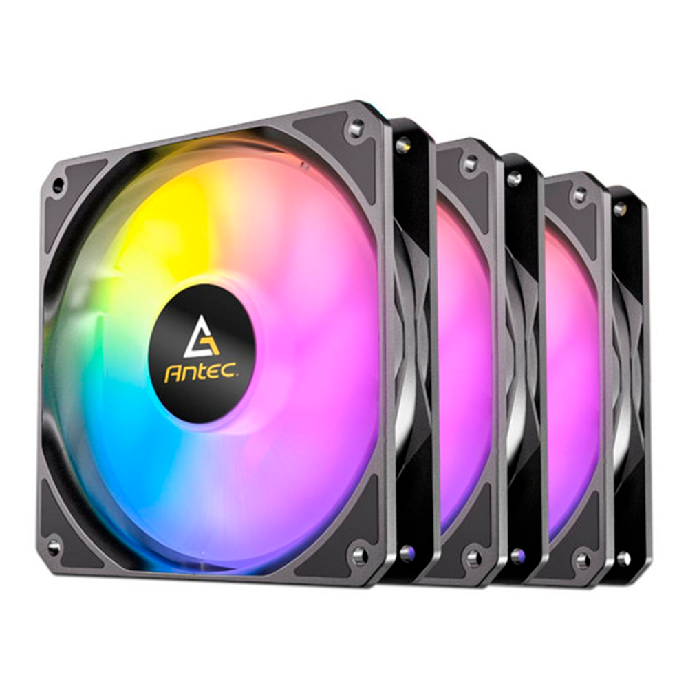 Kit de Ventiladores Arctic P12 PRO A-RGB 3x120mm - Negro
