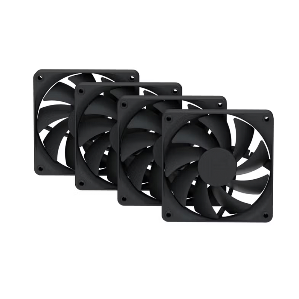 Kit de Ventiladores HYTE FA12 | 120mm PWM | Incluye 4 ventiladores | Pitch Negro