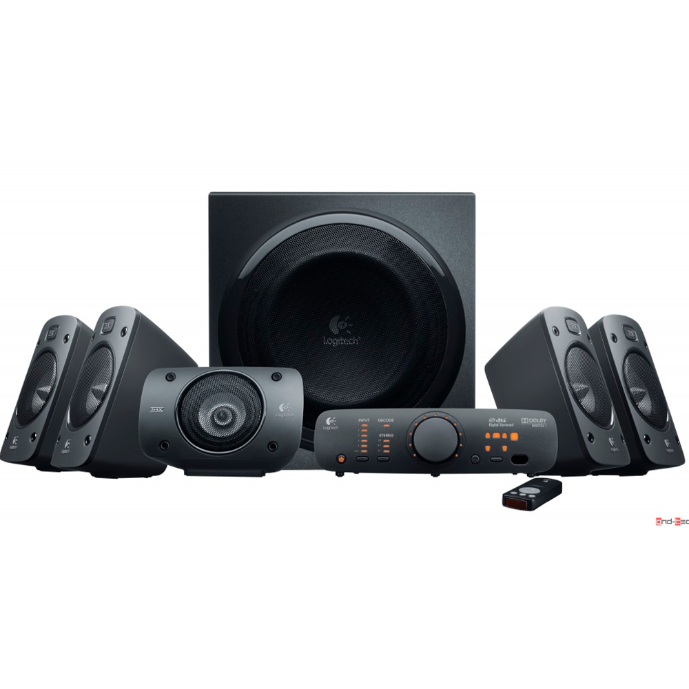 Sistema de Bocinas Logitech con Subwoofer Z906- 5.1- 500W RMS- Negro