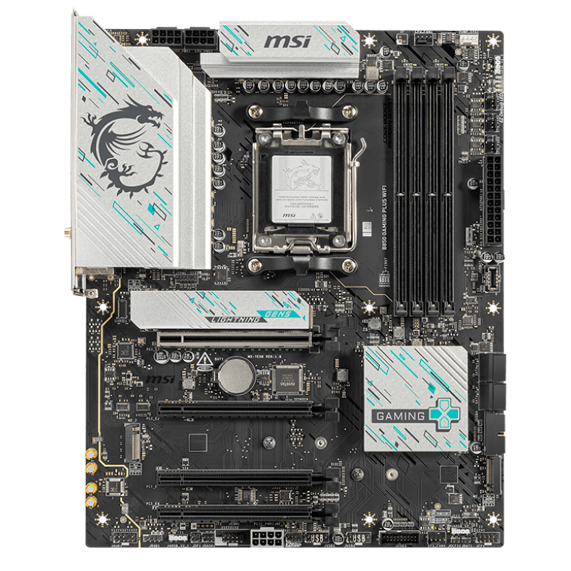 Tarjeta Madre MSI B850 GAMING PLUS WIFI- S-AM5- ATX- Compatible con DDR5