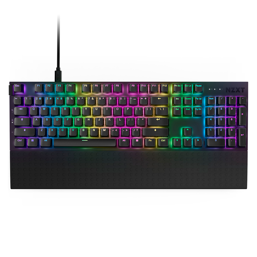 Teclado Gamer Mecanico NZXT Function 2 RGB- Switch Optico - Alambrico - USB- Negro (Ingles)