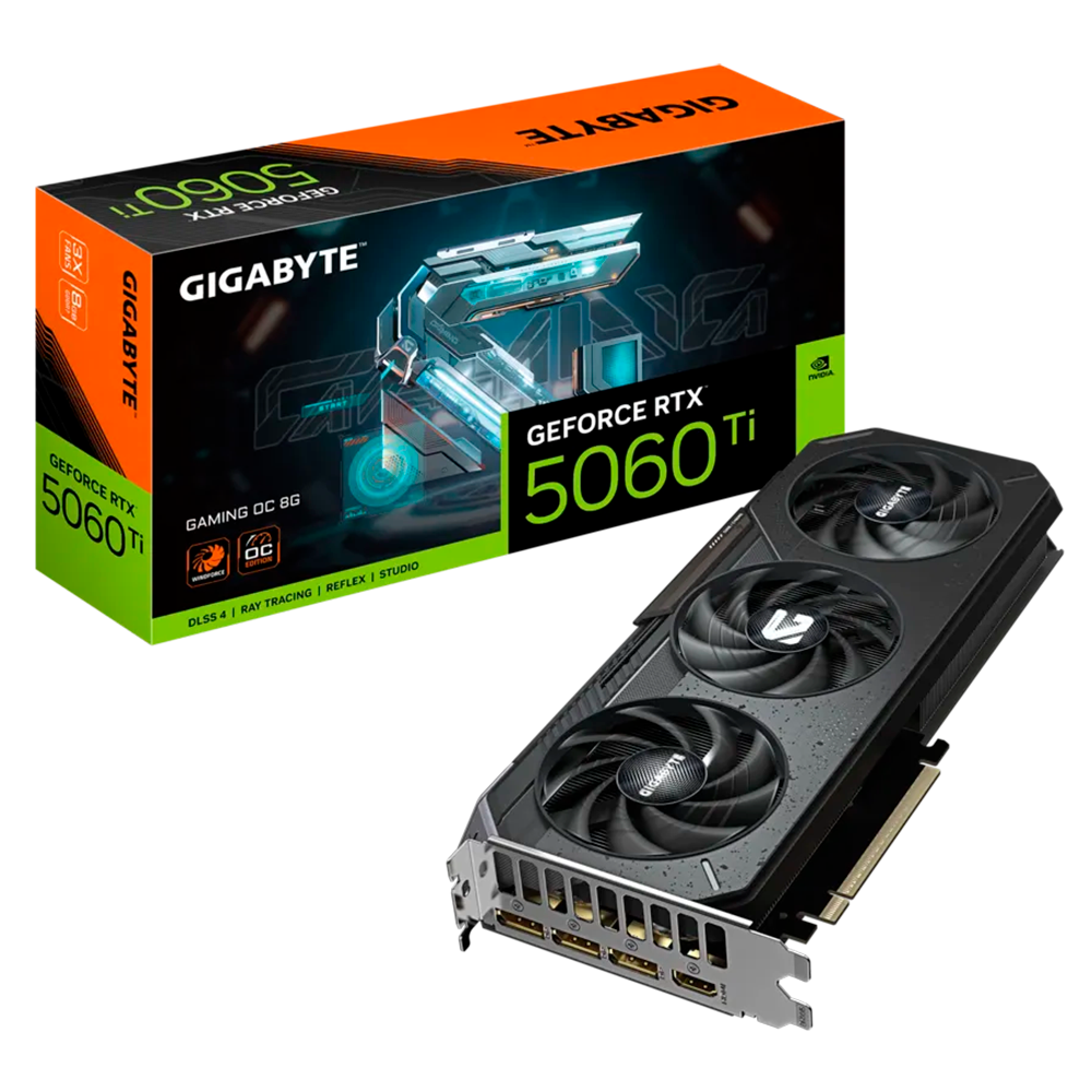 Tarjeta de Video GIGABYTE GeForce RTX 5060 Ti GAMING OC 8GB