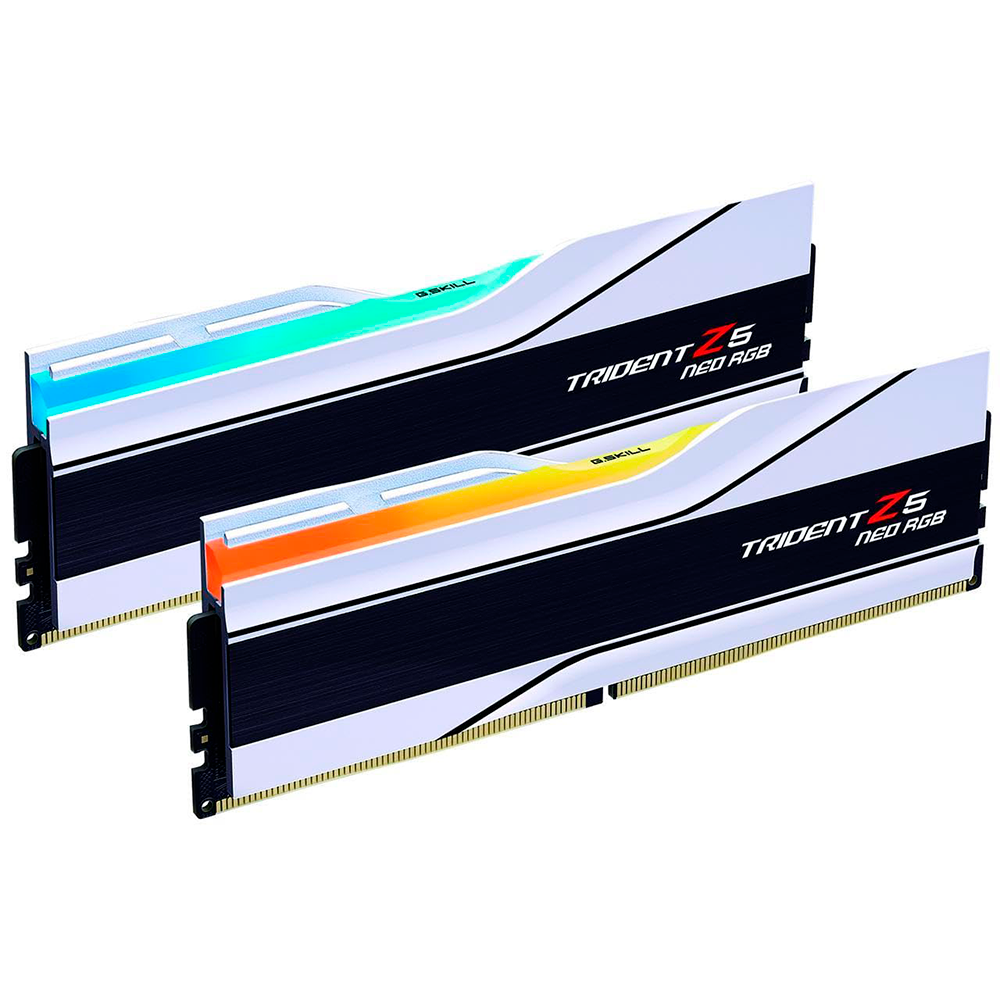 Kit de Memoria RAM DIMM GSkill Trident Z RGB 32GB 2x16GB DDR5 6000Mhz CL30 Blanco