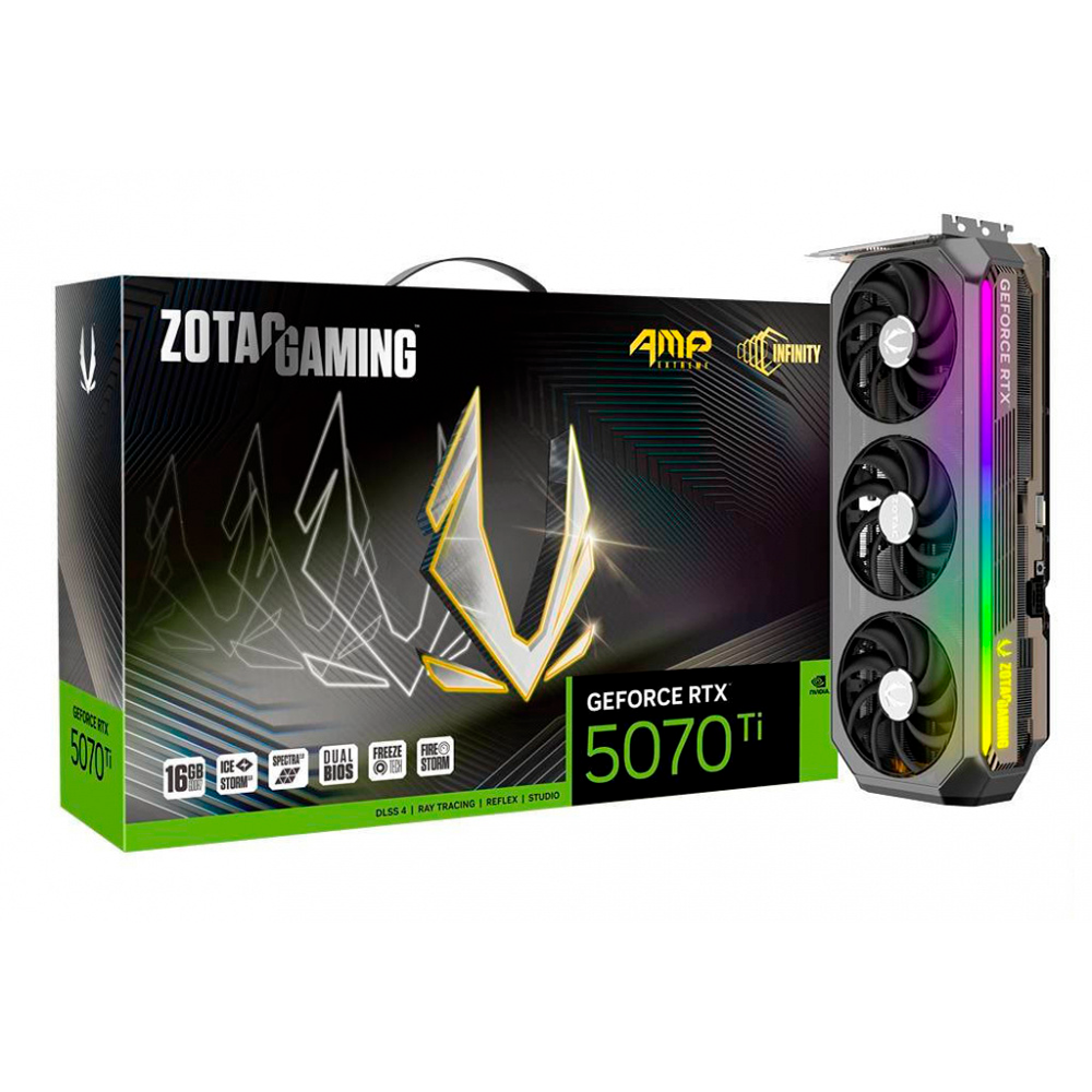 Tarjeta de Video Zotac NVIDIA GeForce RTX 5070 Ti AMP Extreme INFINITY 16GB