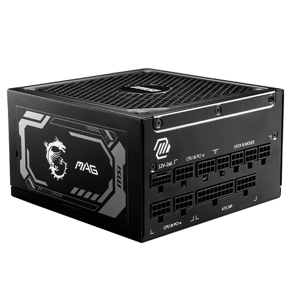 Fuente de Poder MSI MAG A1250GL PCIE5 80 PLUS Gold